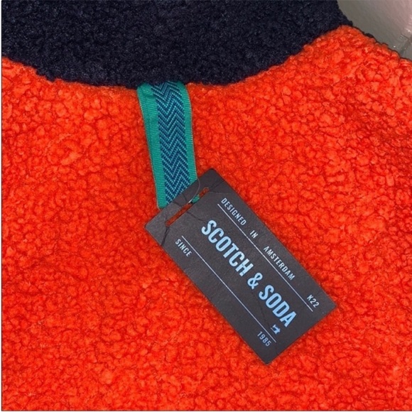 NWT Scotch & Soda Reversible Sherpa Vest - Picture 13 of 15